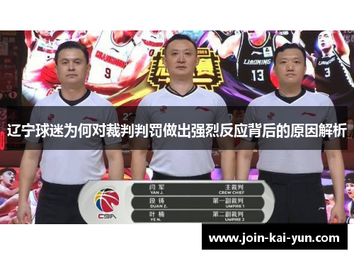 辽宁球迷为何对裁判判罚做出强烈反应背后的原因解析