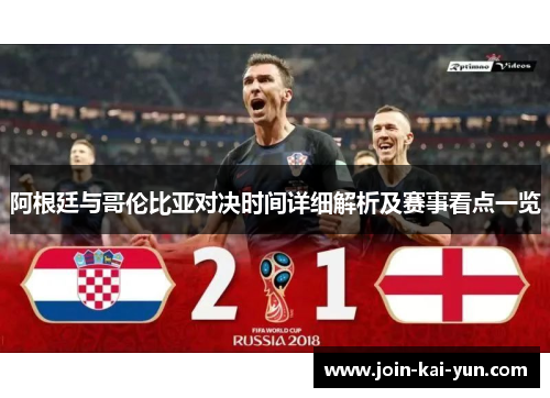 阿根廷与哥伦比亚对决时间详细解析及赛事看点一览 阿根廷与哥伦比亚对决时间详细解析及赛事看点一览
